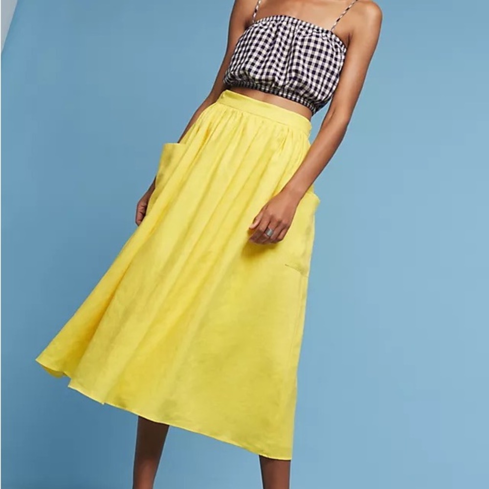 Mara Hoffman Patch Pocket Midi Skirt